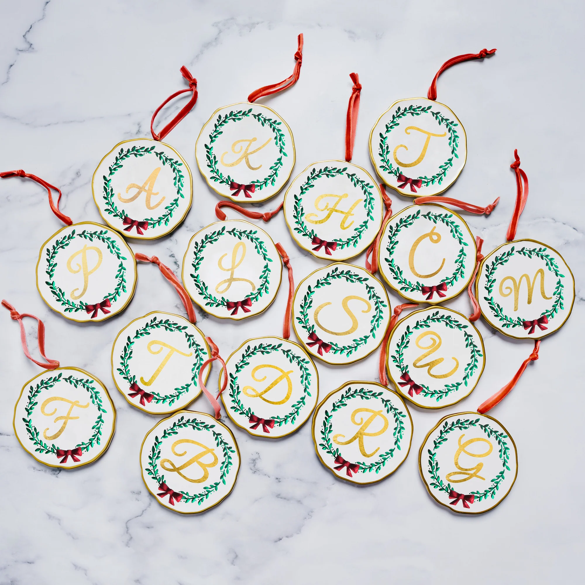 R 4" Monogram Ornament - Image 3
