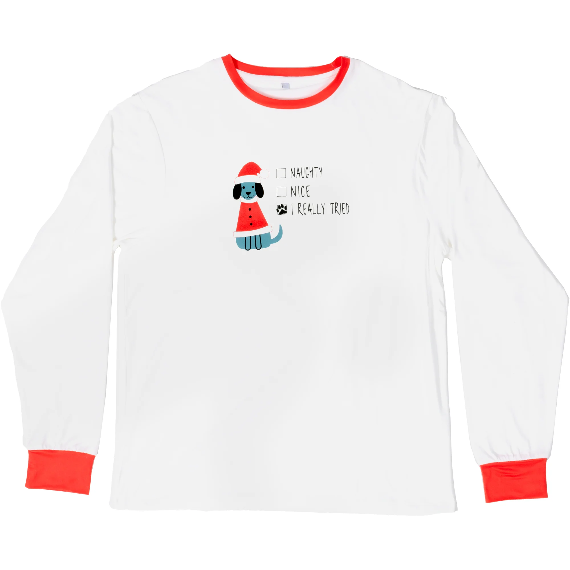 Really Tried Small Unisex White Long Sleeve T-Shirt - Image 13