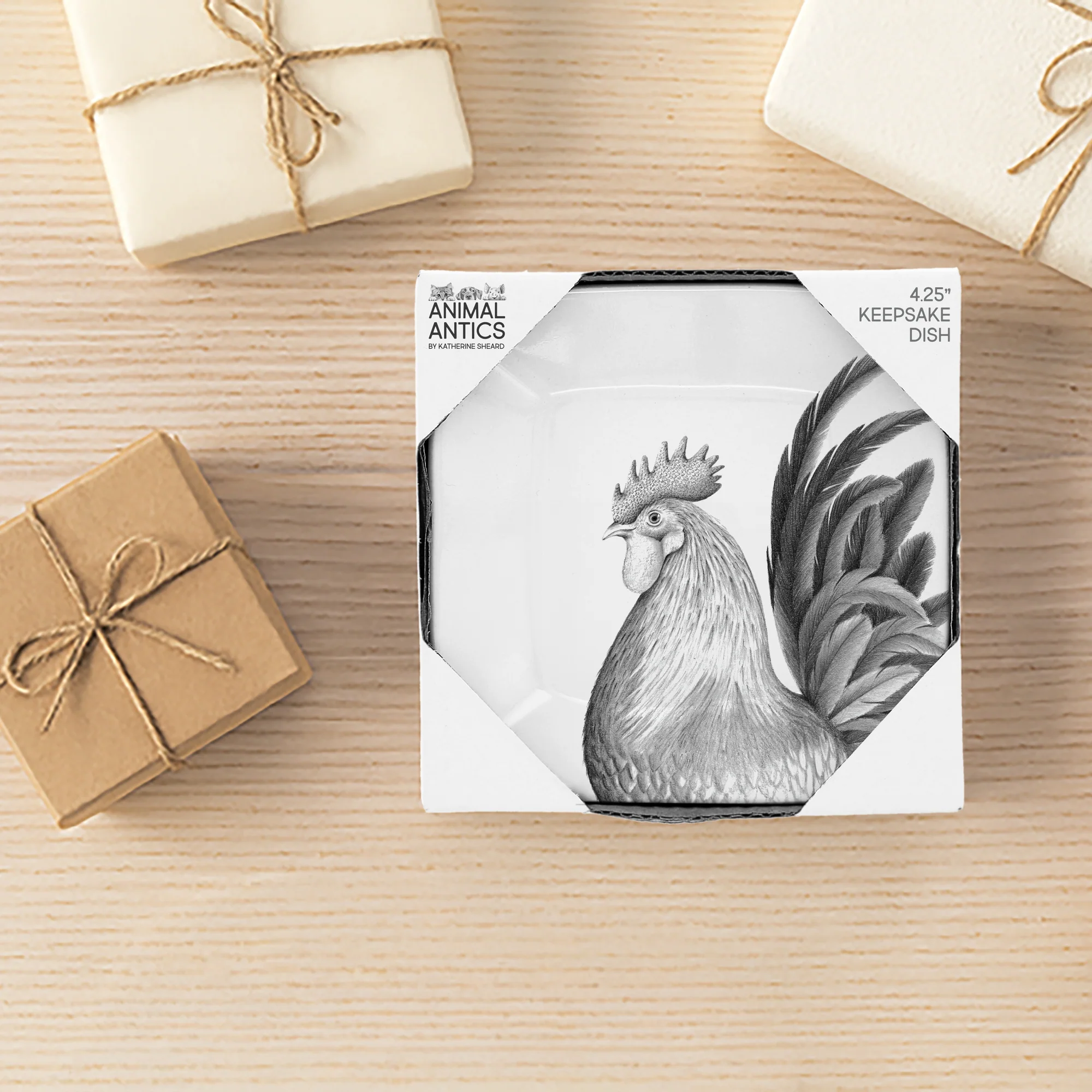 Rooster 4.25" Keepsake Dish - Image 4