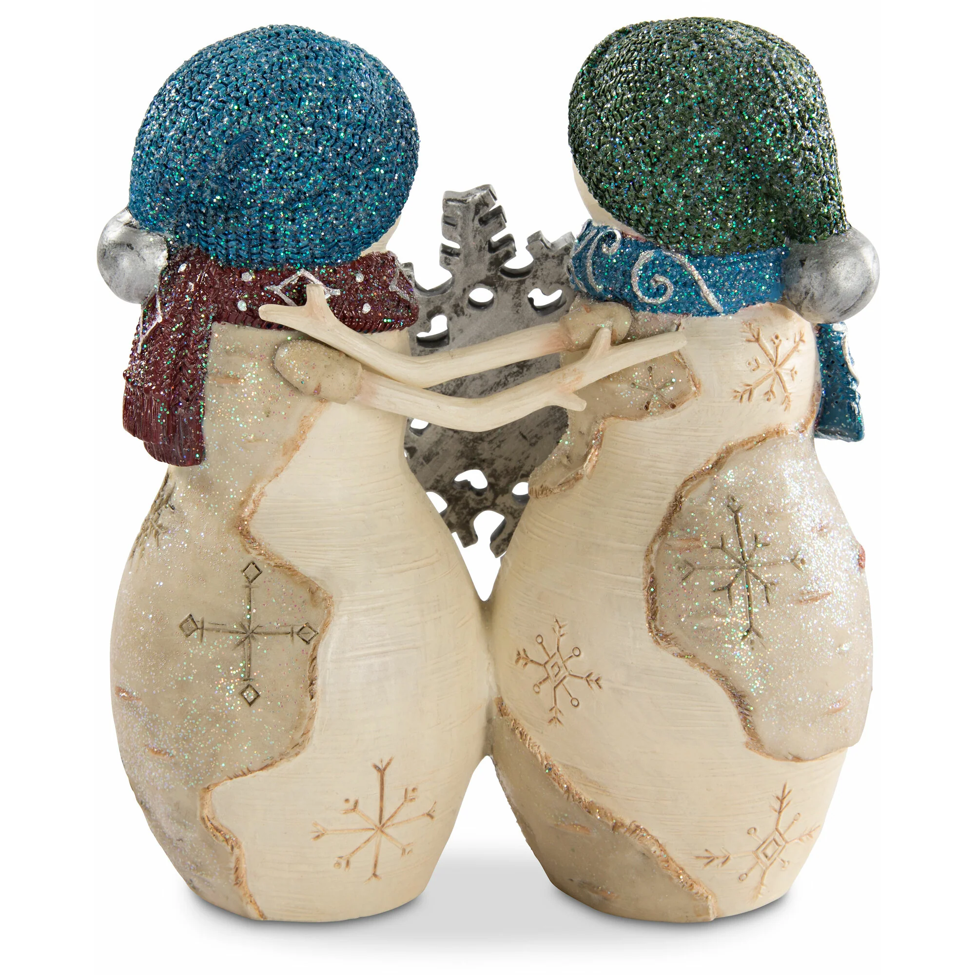 Sisters 4.5" Snowwomen holding snowflake - Image 4