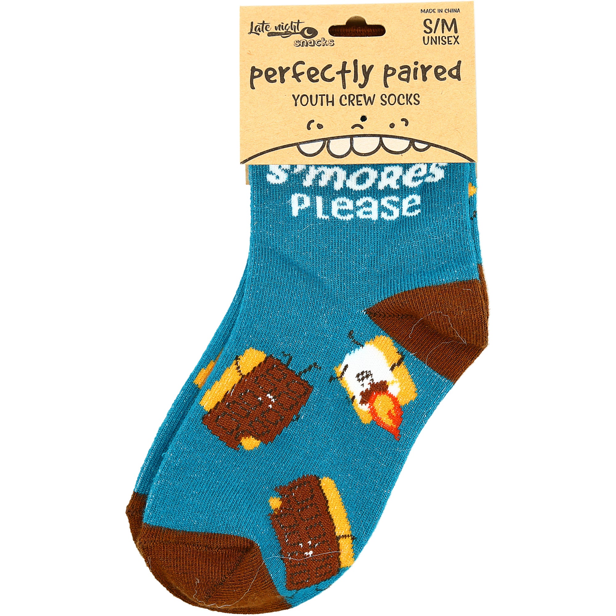S'mores S/M Youth Cotton Blend Crew Socks - Image 5