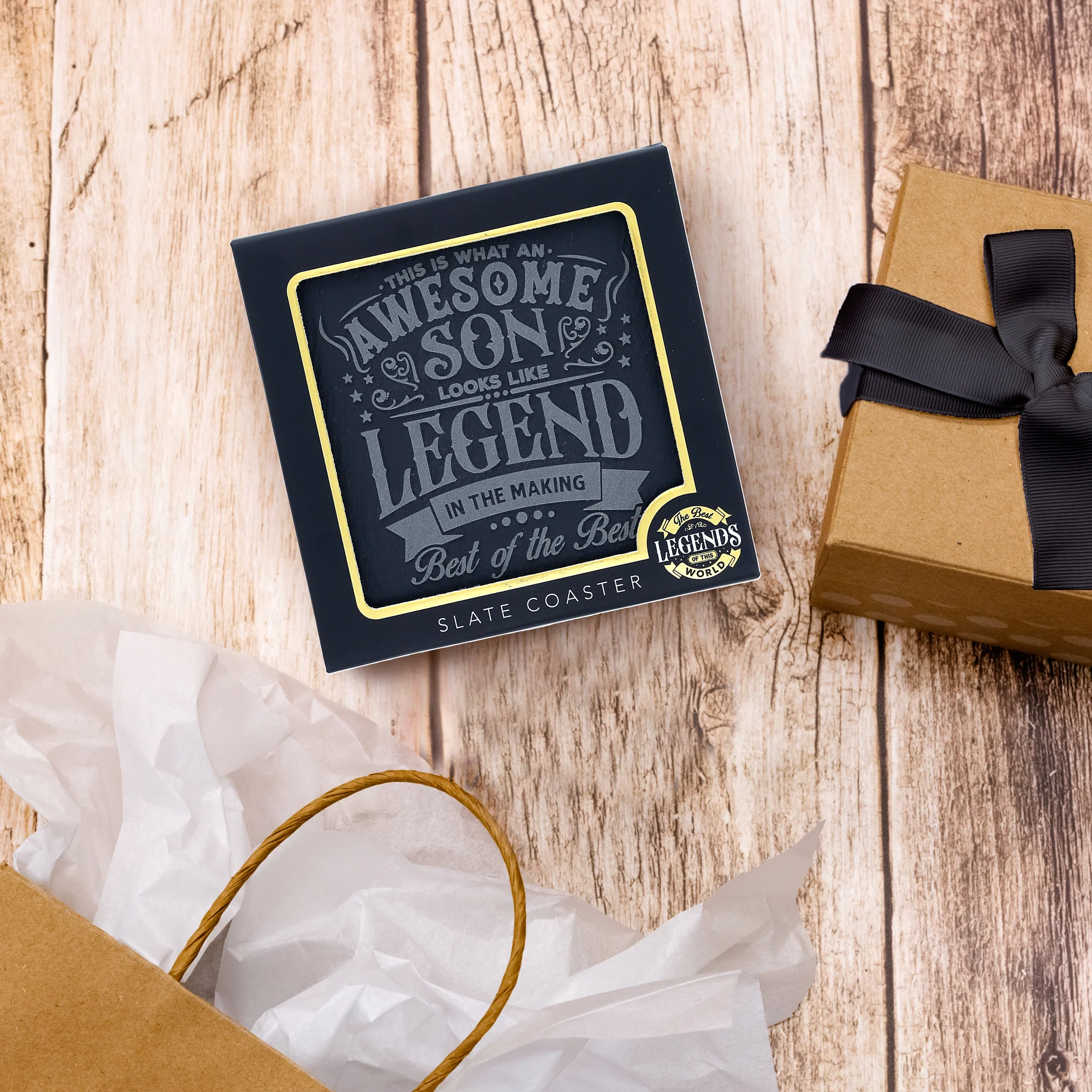 Son 4" Slate Coaster - Image 4