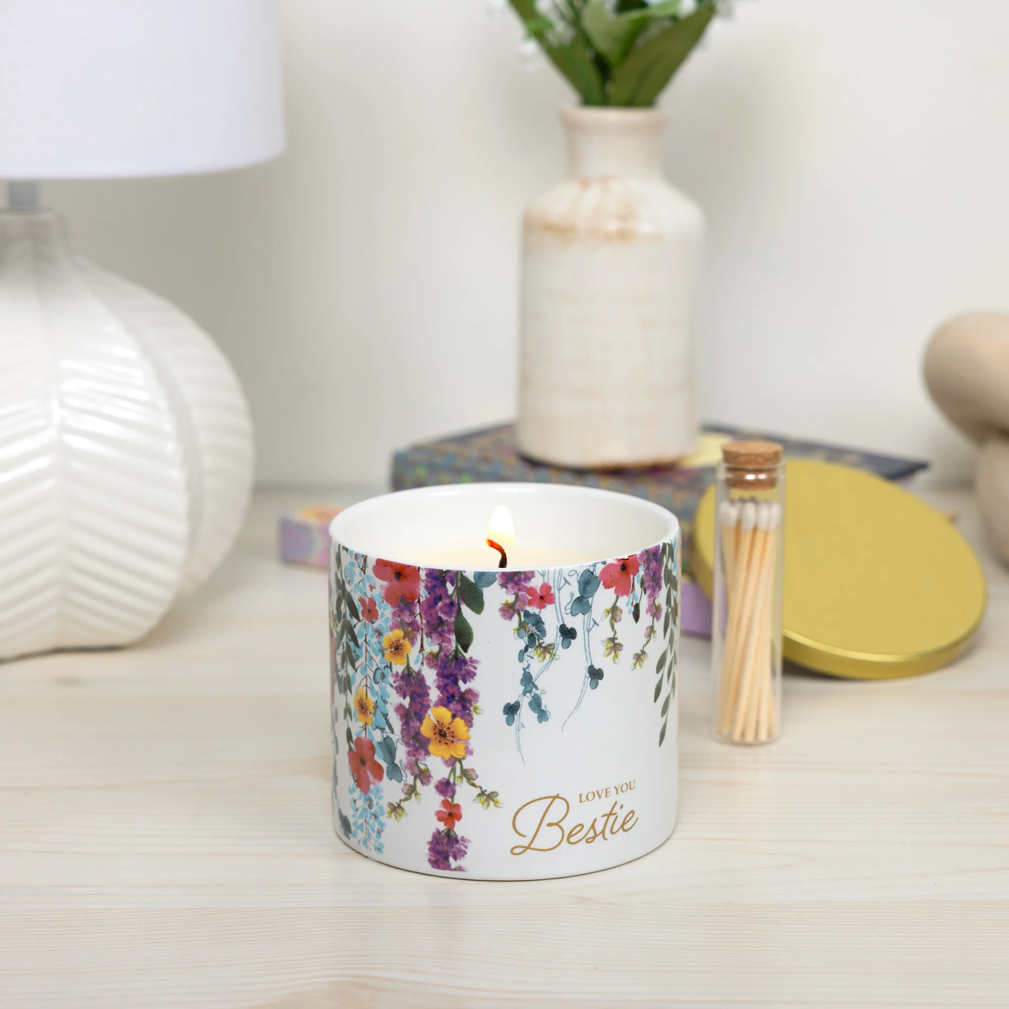 The Best 14 oz - 100% Soy Wax Candle with Matches Scent: Vanilla - Image 2