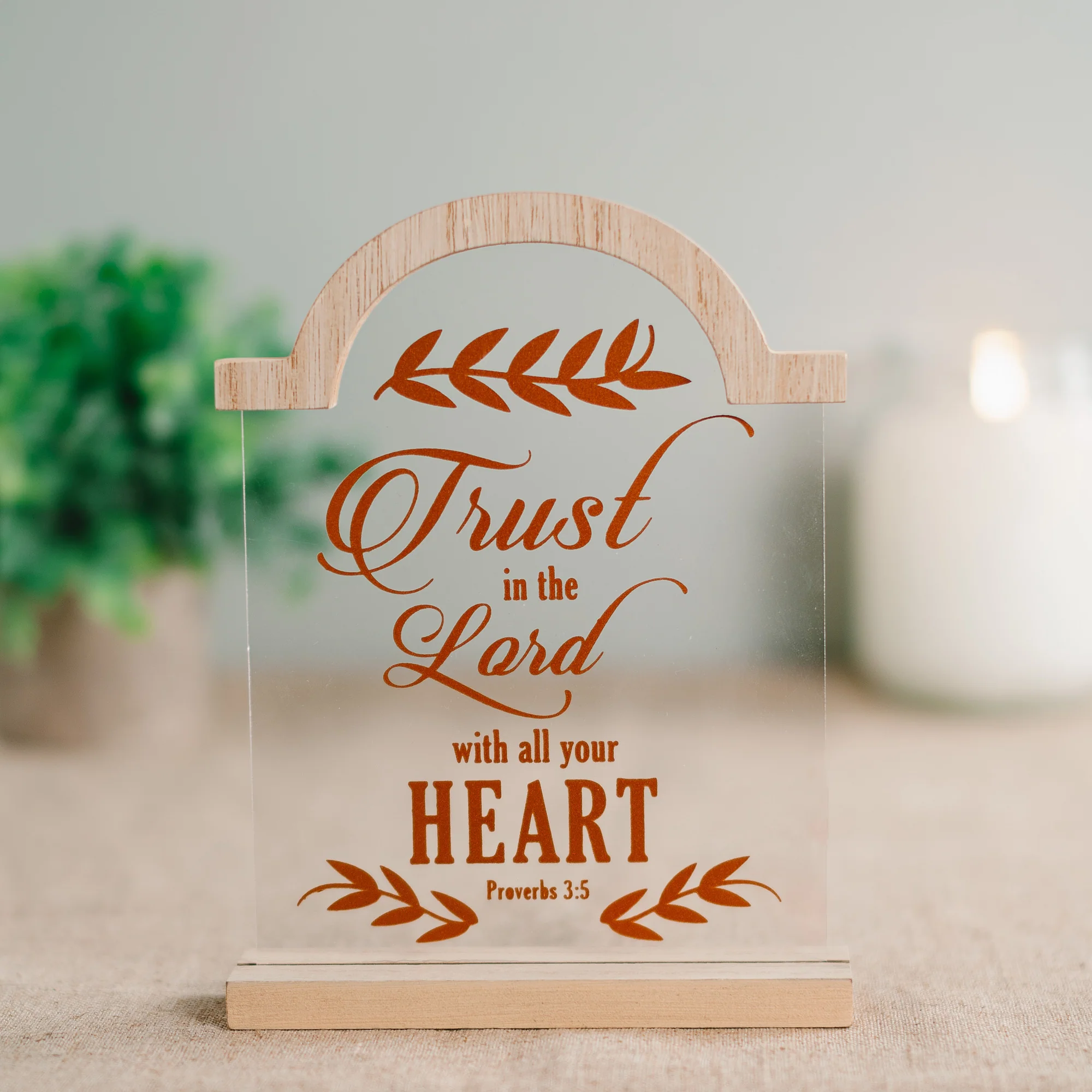 Trust 8" Self-Standing Plaque - Image 2