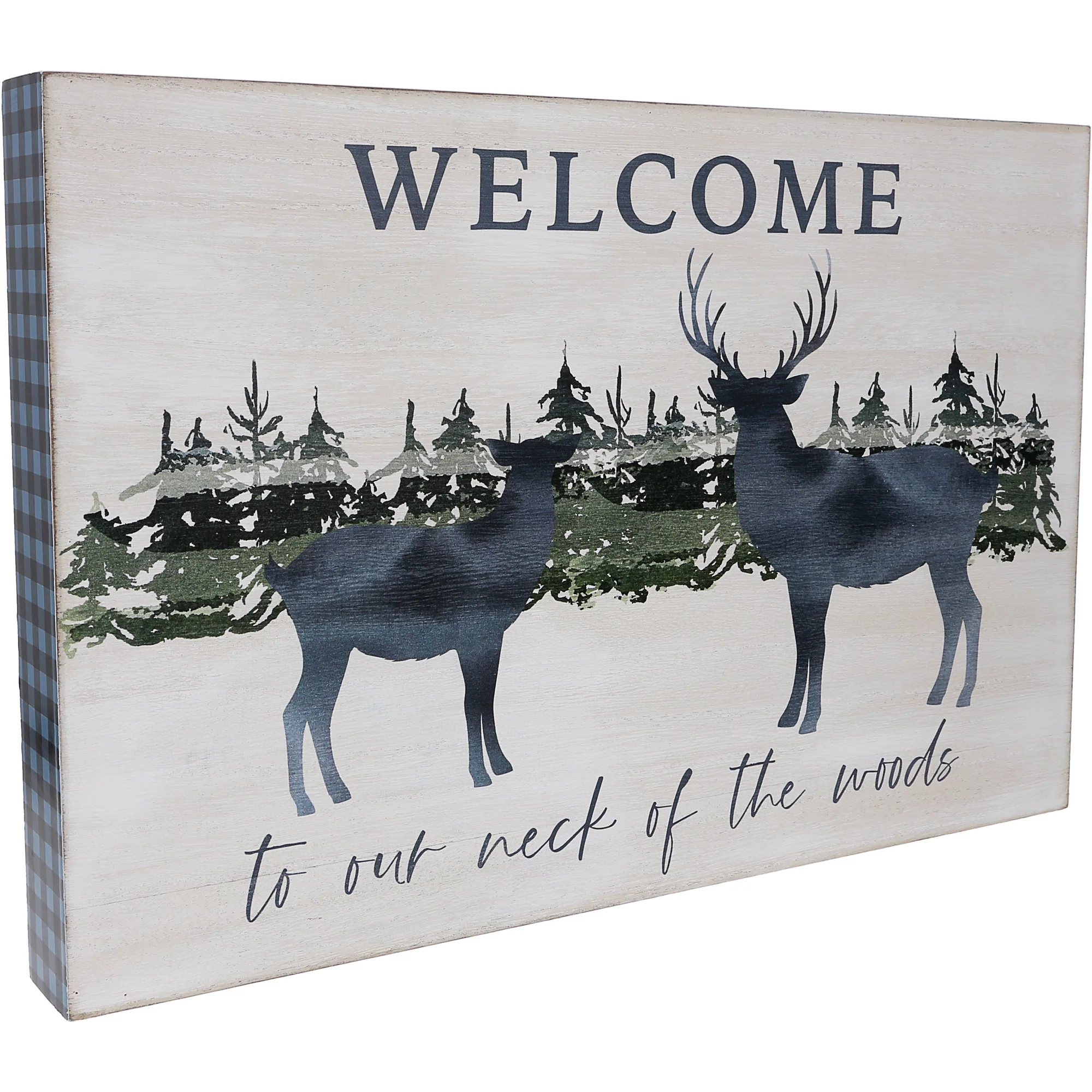 Welcome 15" x 10" MDF Plaque
