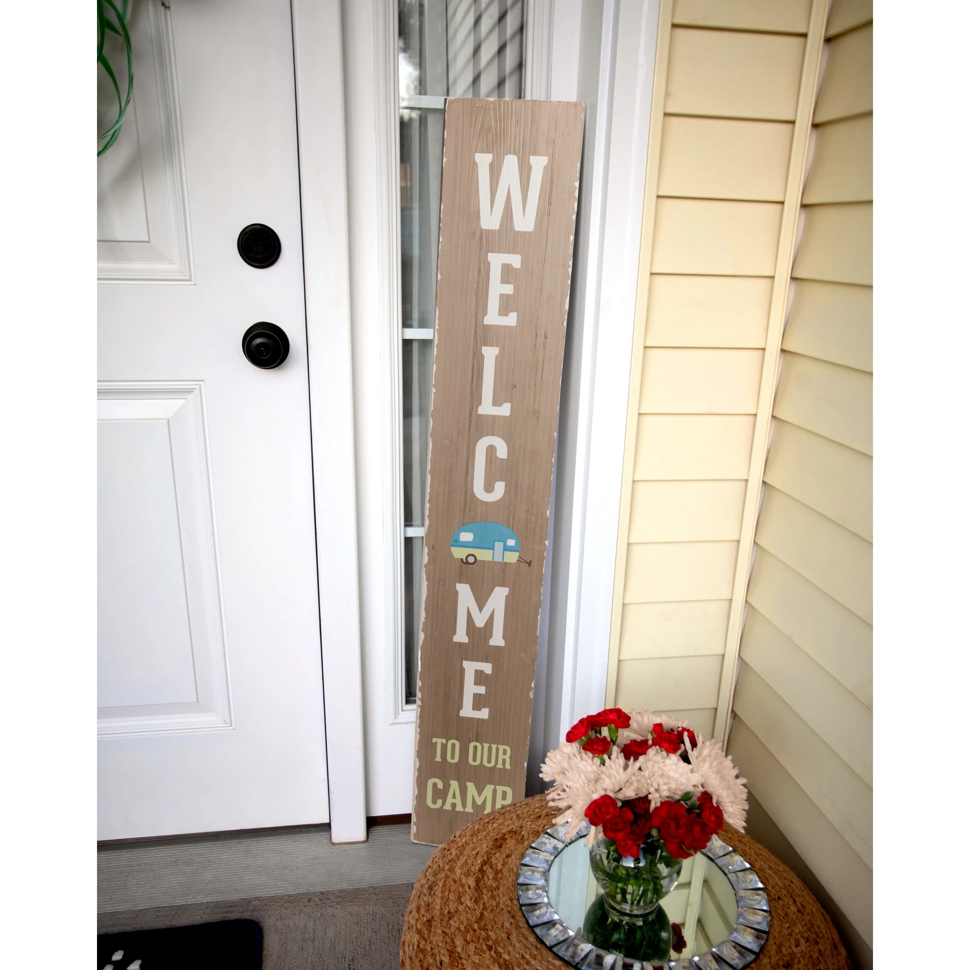 Welcome to Camp 48" Wooden Sign - Image 2