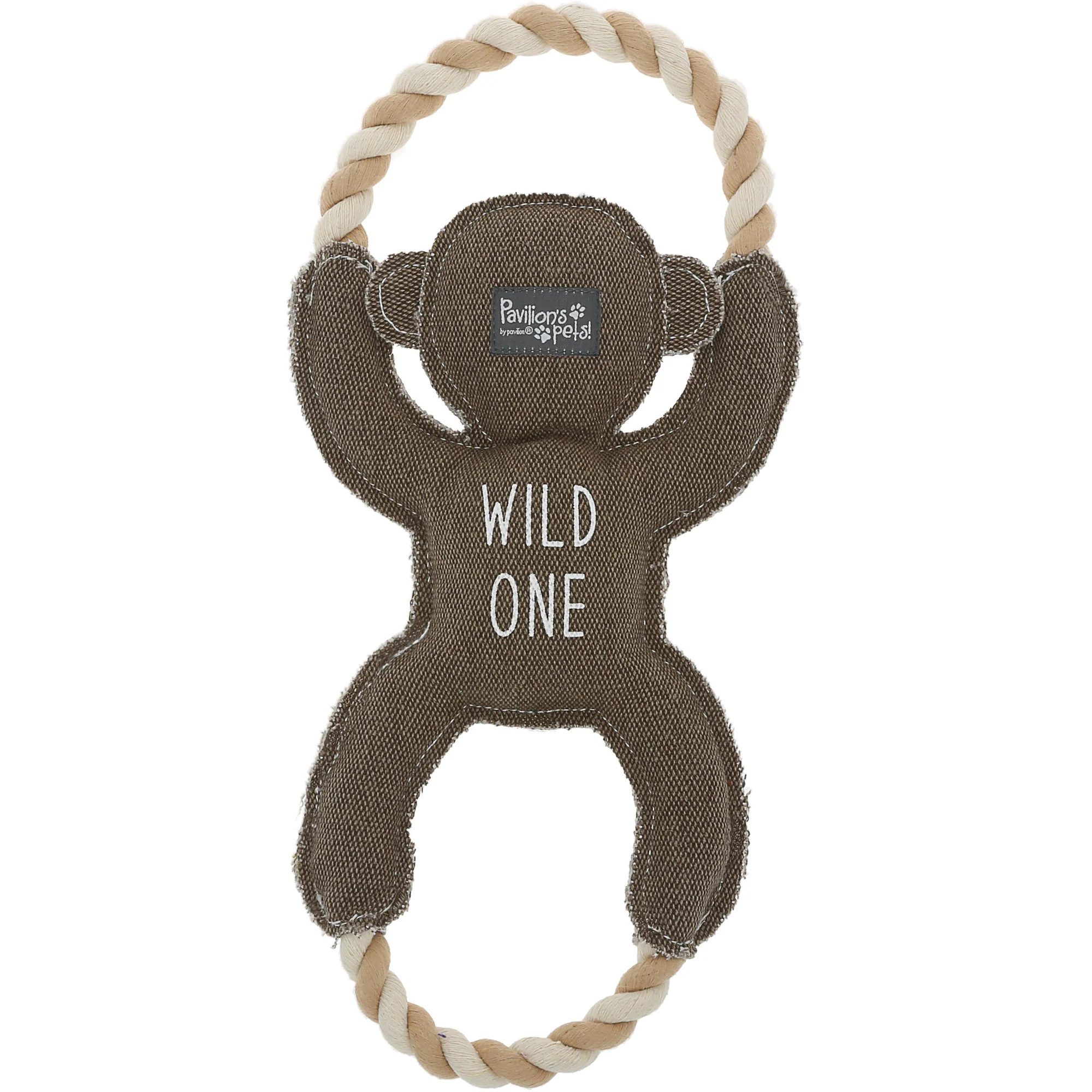 Wild 14" Canvas Dog Toy on Rope - Image 5