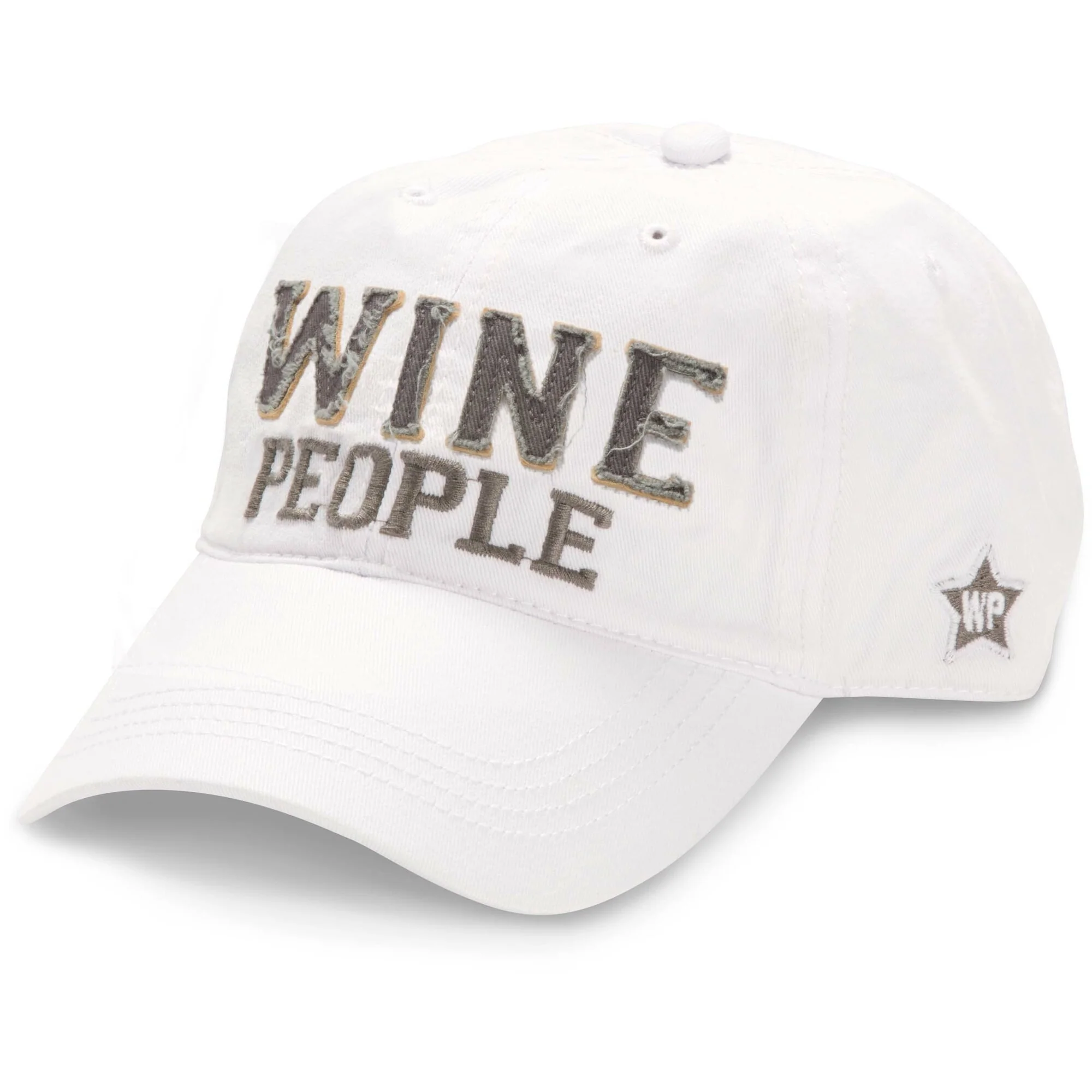 Wine People White Adjustable Hat