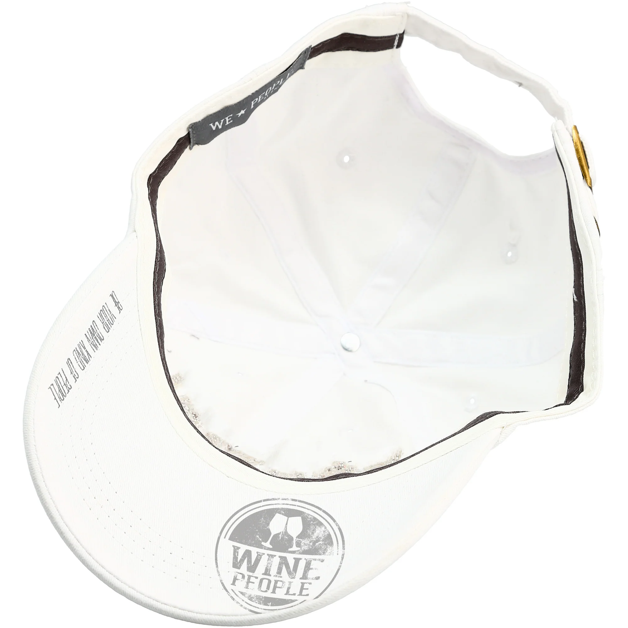 Wine People White Adjustable Hat - Image 4