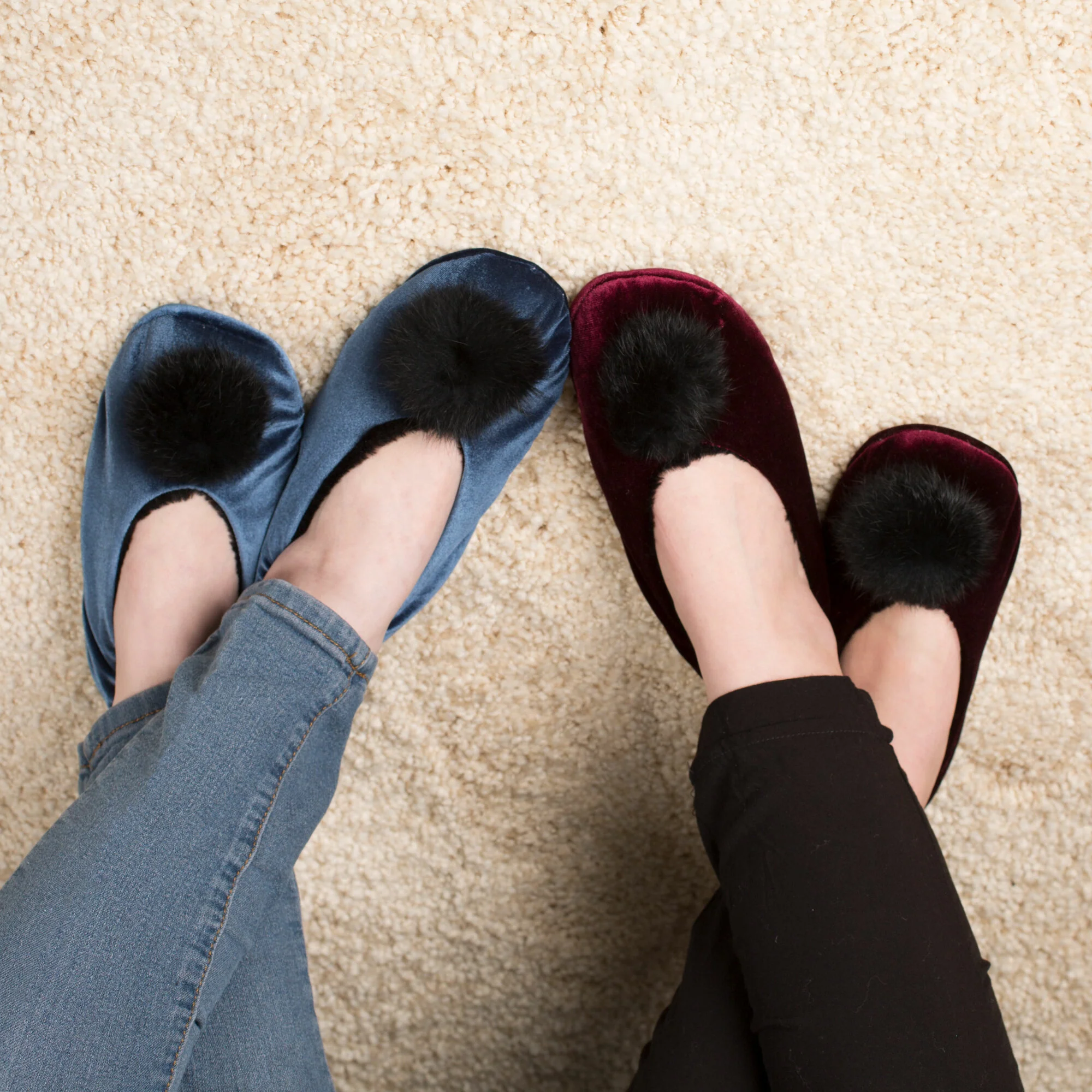 Wine S/M Velvet Slipper - Image 11